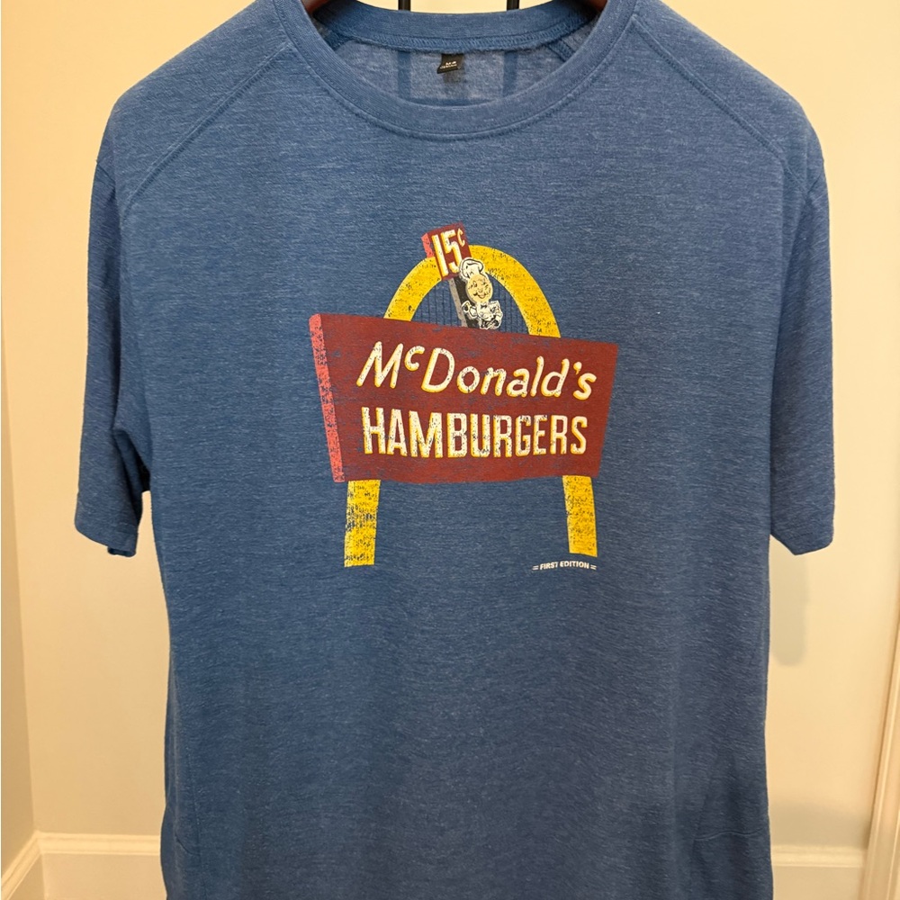 McDonalds First Edition Vintage Blue T-Shirt